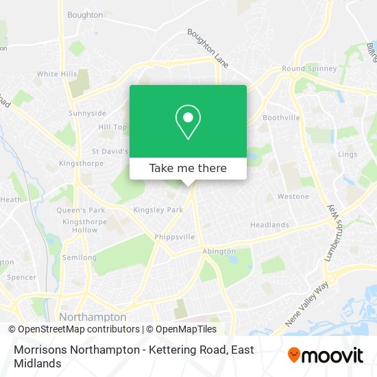 Morrisons Northampton - Kettering Road map