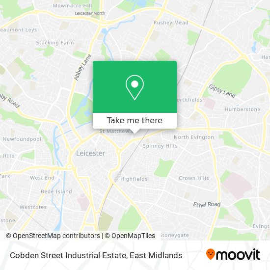 Cobden Street Industrial Estate map
