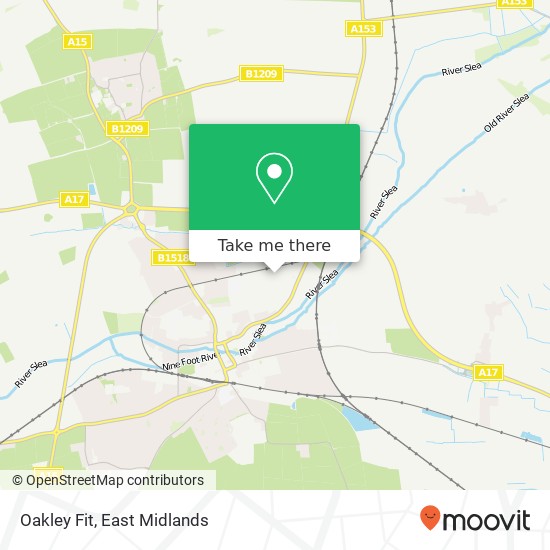 Oakley Fit map