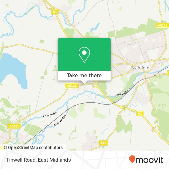 Tinwell Road map