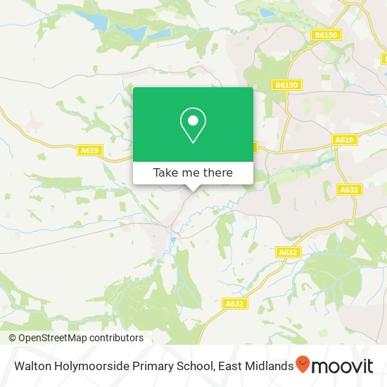Walton Holymoorside Primary School map