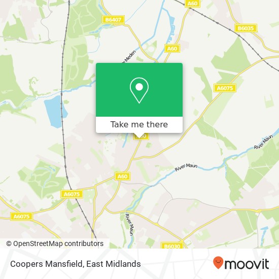 Coopers Mansfield map