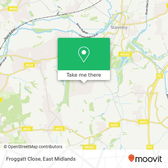 Froggatt Close map