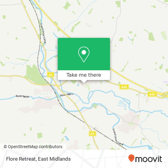 Flore Retreat map