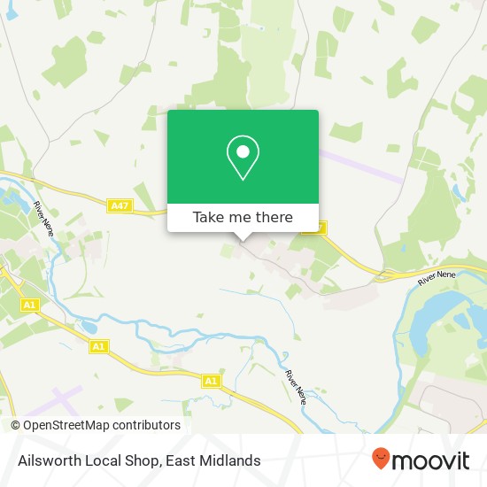 Ailsworth Local Shop map
