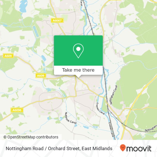 Nottingham Road / Orchard Street map
