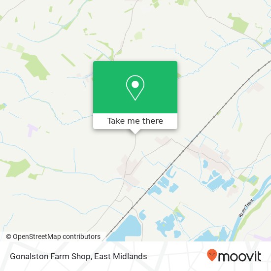 Gonalston Farm Shop map