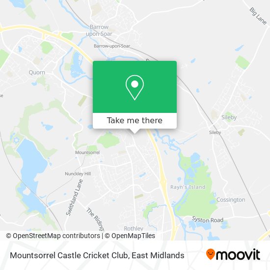 Mountsorrel Castle Cricket Club map