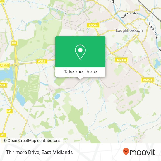 Thirlmere Drive map