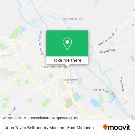 John Taylor Bellfoundry Museum map