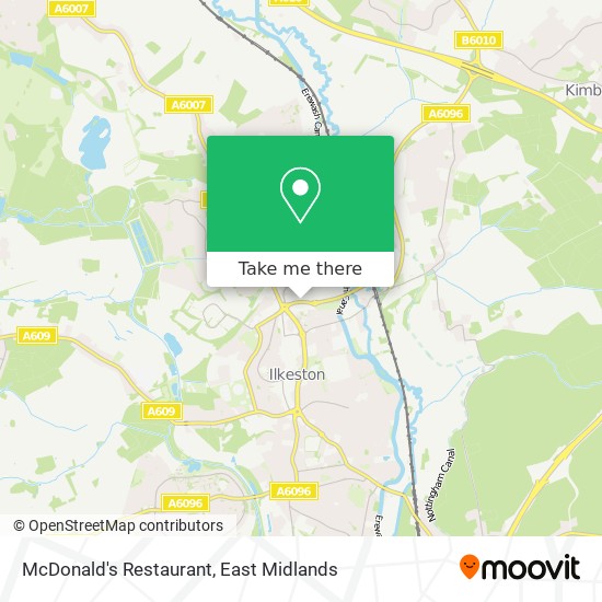 McDonald's Restaurant map