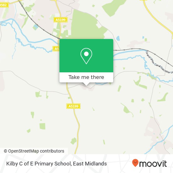 Kilby C of E Primary School map