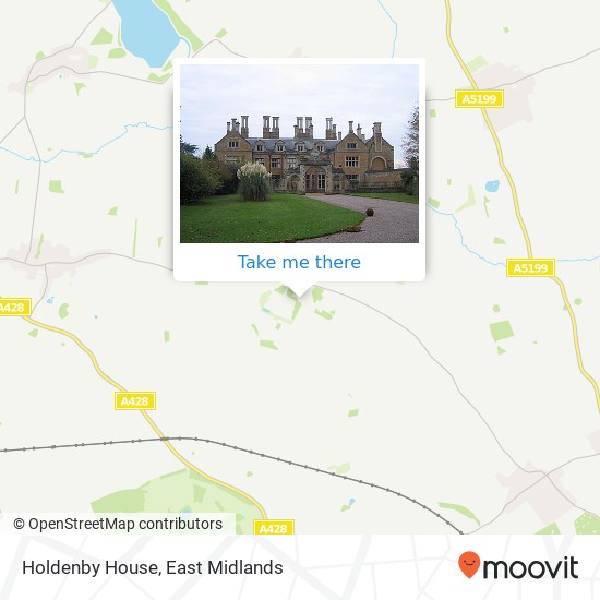 Holdenby House map