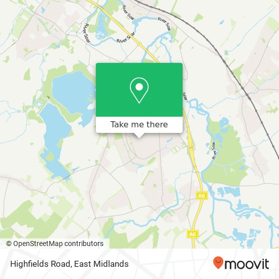 Highfields Road map