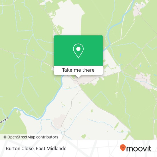 Burton Close map
