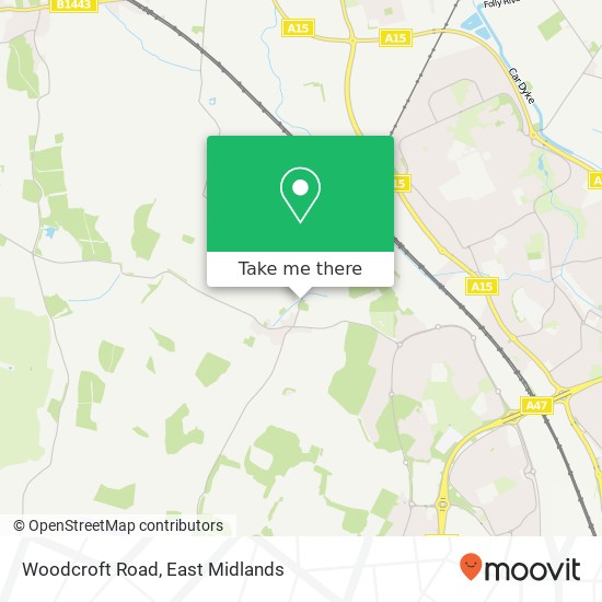 Woodcroft Road map
