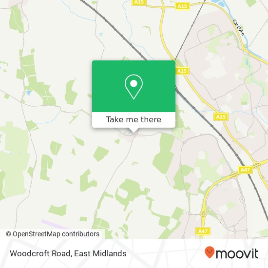 Woodcroft Road map