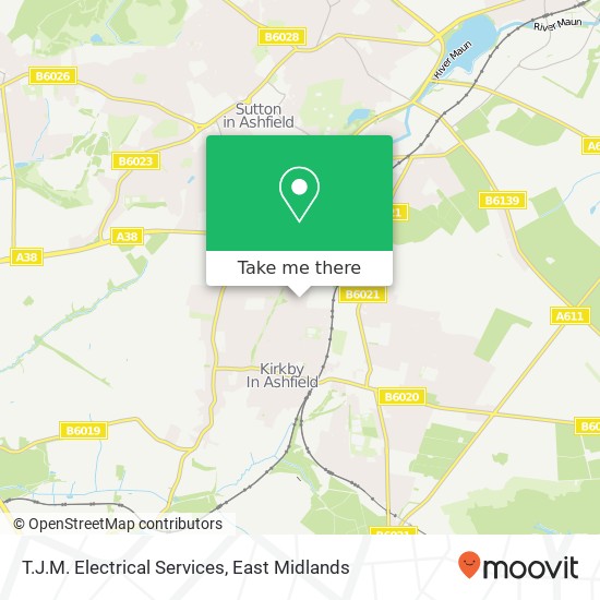 T.J.M. Electrical Services map