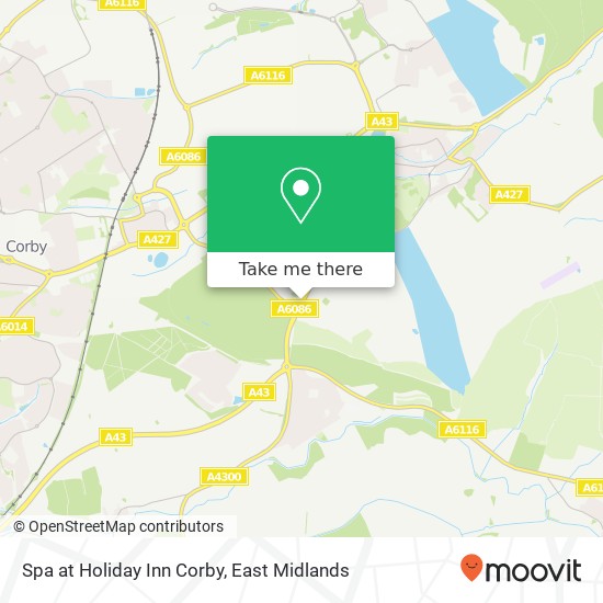 Spa at Holiday Inn Corby map