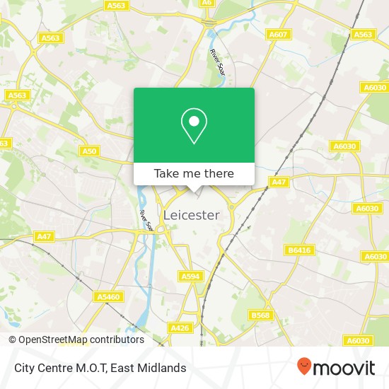City Centre M.O.T map