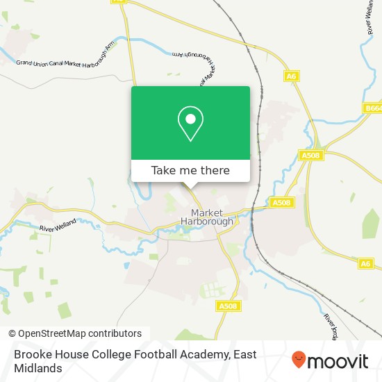 Brooke House College Football Academy map