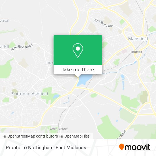 Pronto To Nottingham map