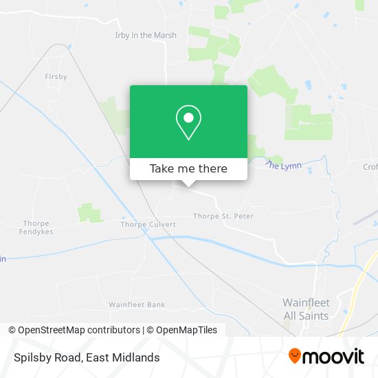 Spilsby Road map