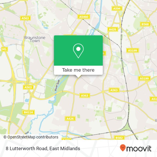 8 Lutterworth Road map
