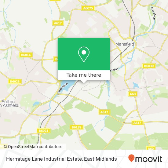 Hermitage Lane Industrial Estate map