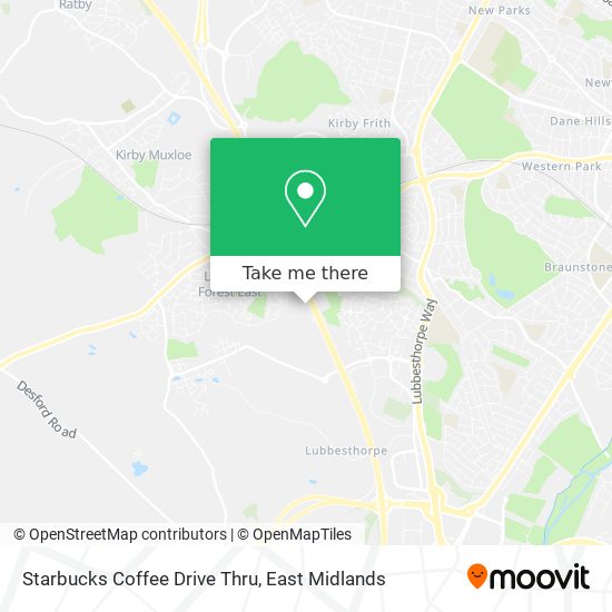 Starbucks Coffee Drive Thru map