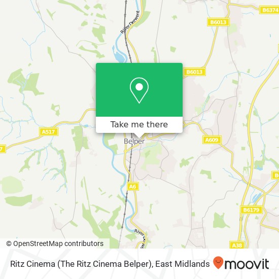 Ritz Cinema (The Ritz Cinema Belper) map