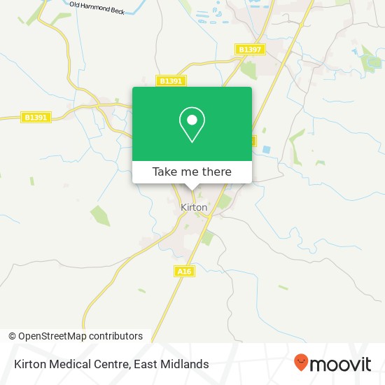 Kirton Medical Centre map