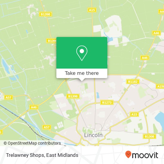 Trelawney Shops map