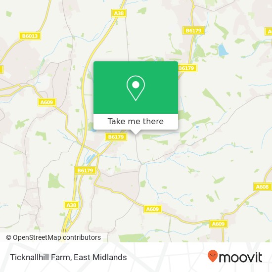 Ticknallhill Farm map