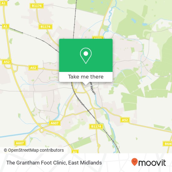 The Grantham Foot Clinic map