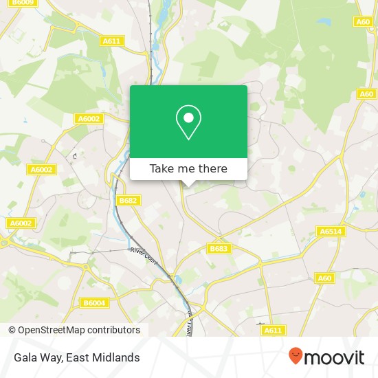 Gala Way map