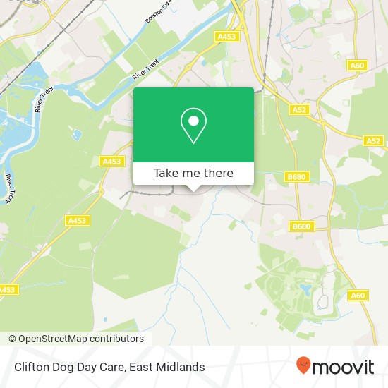 Clifton Dog Day Care map