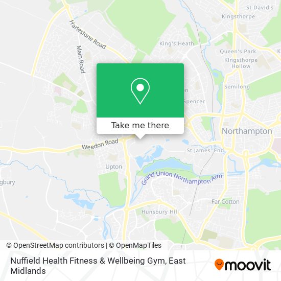 Nuffield Health Fitness & Wellbeing Gym map