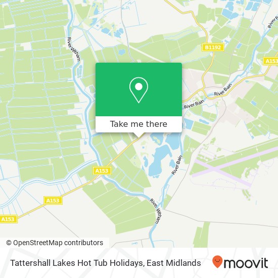 Tattershall Lakes Hot Tub Holidays map