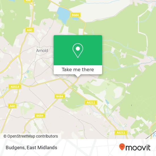 Budgens map