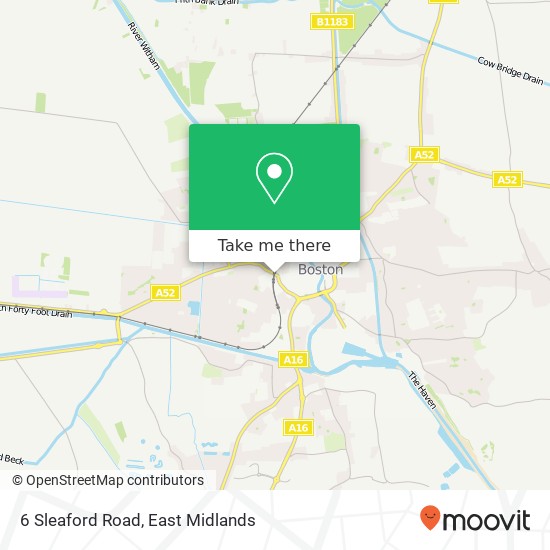 6 Sleaford Road map