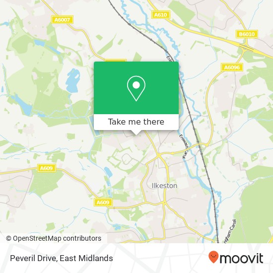 Peveril Drive map