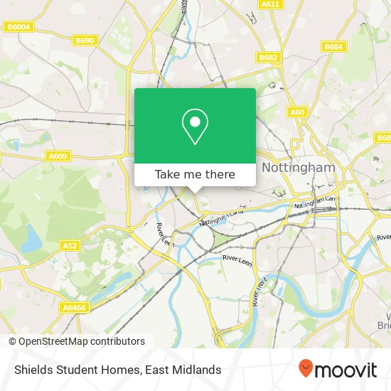 Shields Student Homes map