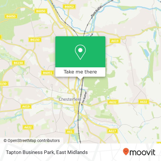 Tapton Business Park map