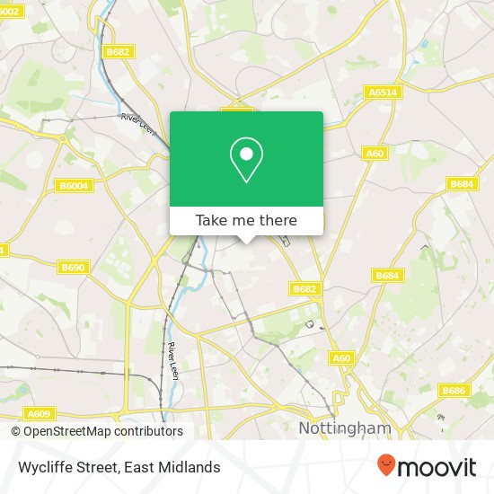 Wycliffe Street map