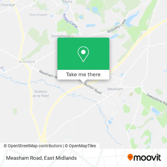 Measham Road map