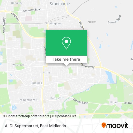 ALDI Supermarket map