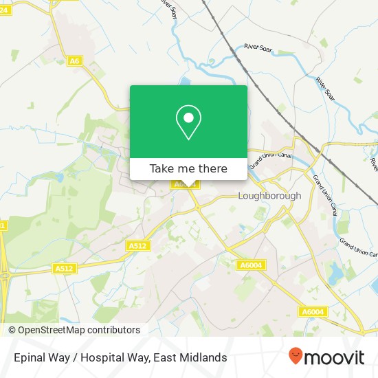 Epinal Way / Hospital Way map