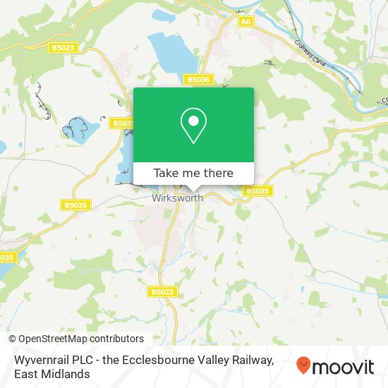 Wyvernrail PLC - the Ecclesbourne Valley Railway map