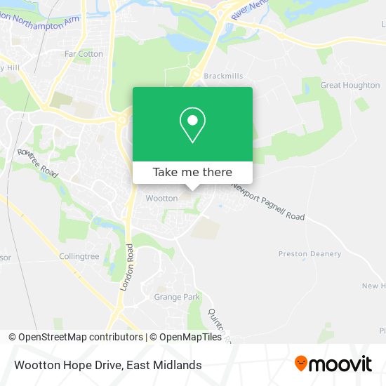 Wootton Hope Drive map